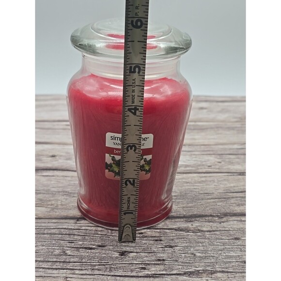 Yankee Candle "Berry Garland" Simply Home 12oz Jar Retired New Christmas Candle - Picture 7 of 9